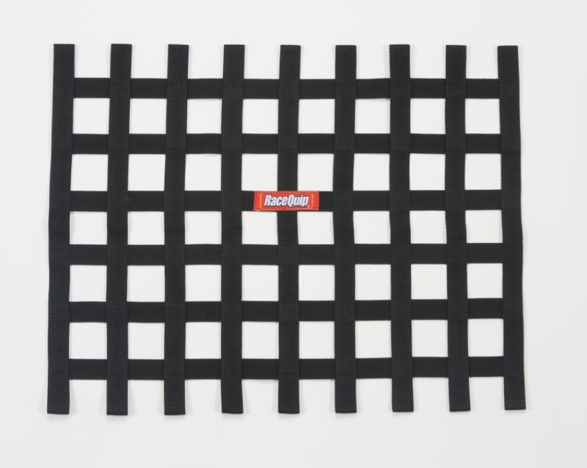 Racequip 721005 Black Ribbon Window Net