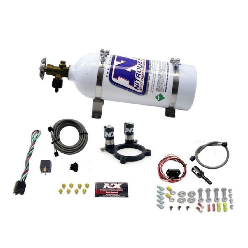 Nitrous Express 20952-05 FORD V6 NITROUS PLATE SYSTEM-3.5L AND 3.7L W/5LB BOTTLE