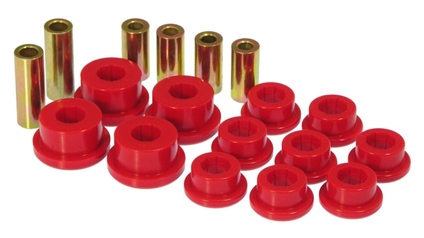 Prothane 13-201 95-99 Mitsubishi Eclipse Front Upper/Lower Control Arm Bushings - Red