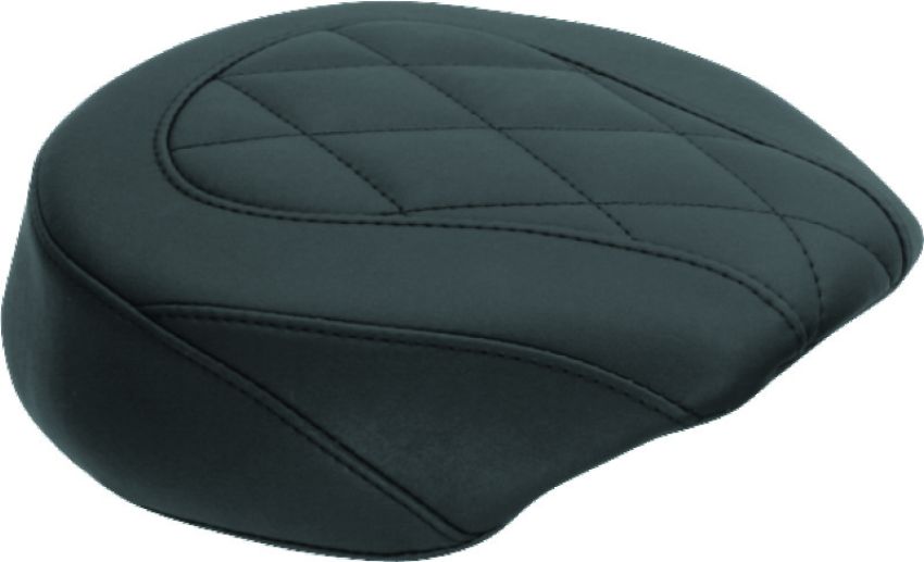 Mustang Motorcycle 76729 Mustang 04-21 Harley Wide Tripper Passenger Seat Diamond Stitch - Black