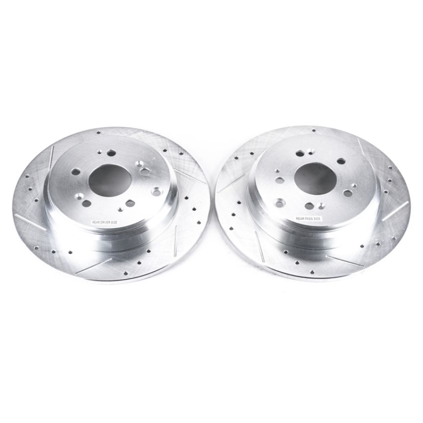 PowerStop JBR1332XPR PowerStop Evolution Performance Drilled, Slotted & Plated Brake Rotor Pair