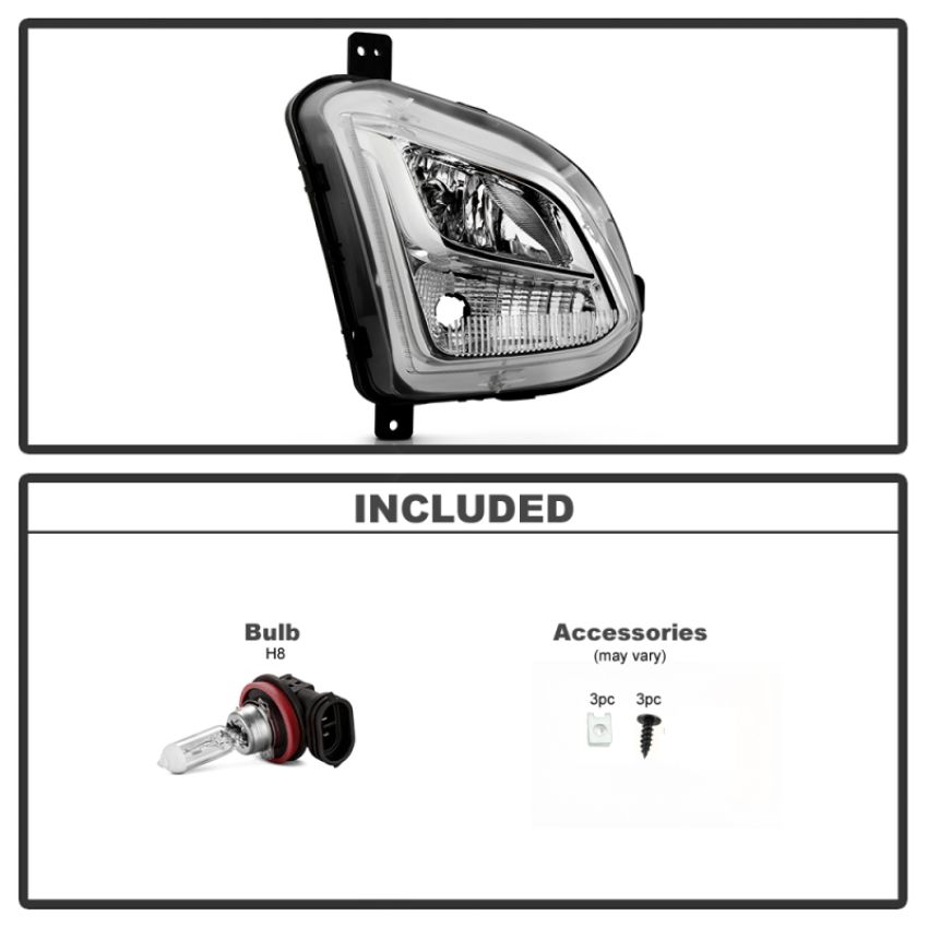 SPYDER 9051005 OEM Style Fog Lights - Right - (Passenger Side)