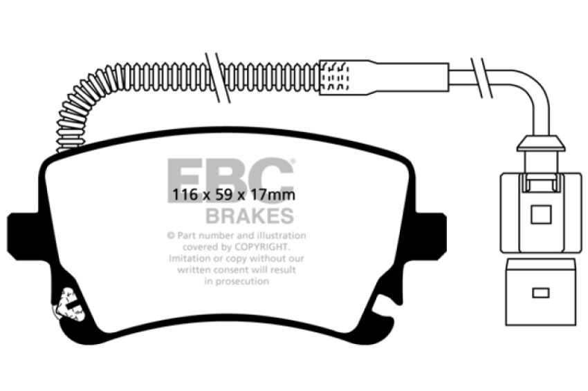 EBC Brakes DP31470C Redstuff Ceramic Low Dust Brake Pads