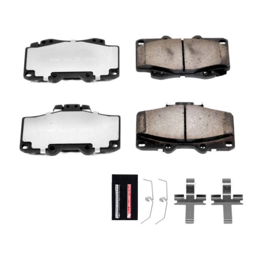 PowerStop Z36-436 PowerStop - Z36 Truck and SUV Carbon-Fiber Ceramic Brake Pads with Hardware Kit