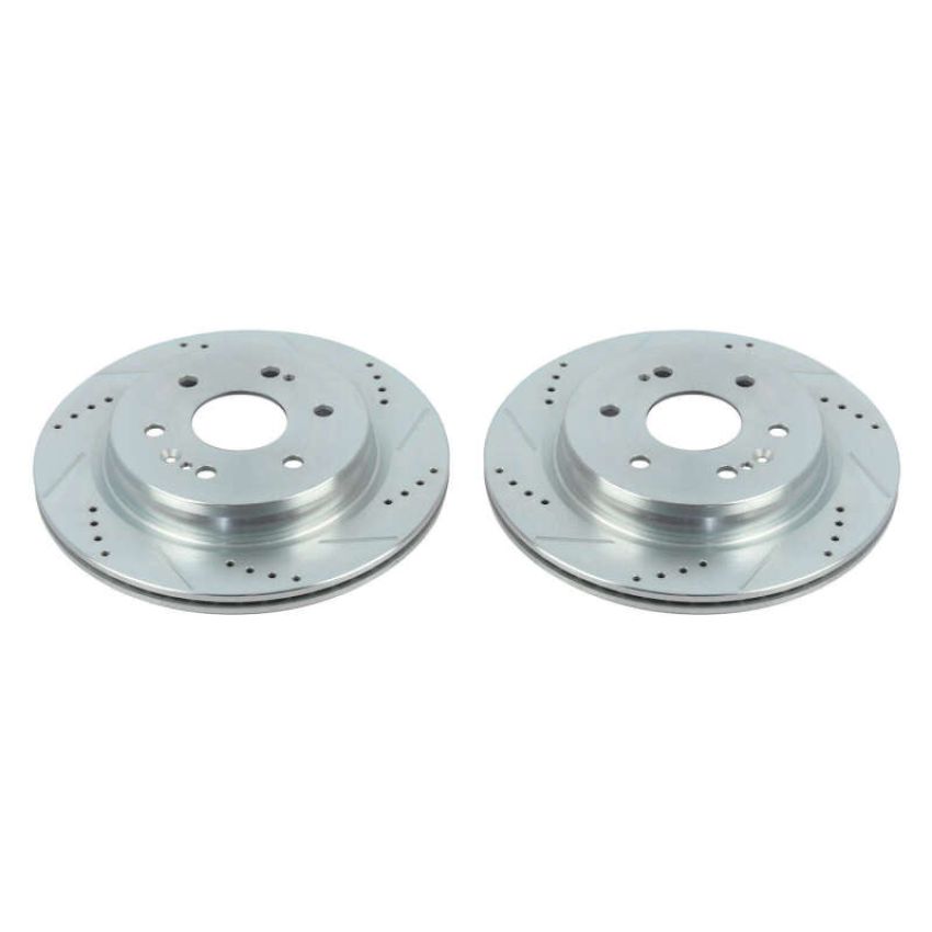 PowerStop AR84104XPR PowerStop Evolution Performance Drilled, Slotted & Plated Brake Rotor Pair