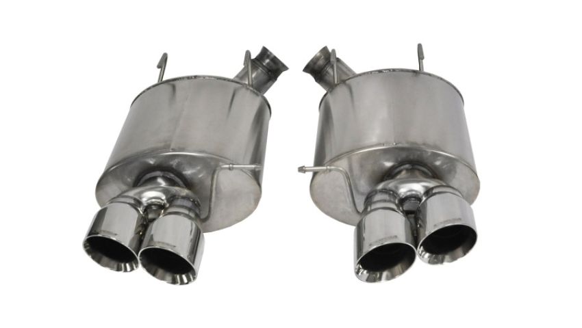 CORSA Performance 14321 Corsa 2013-2014 Ford Mustang Shelby GT500 5.8L V8 Polished Sport Axle-Back Exhaust