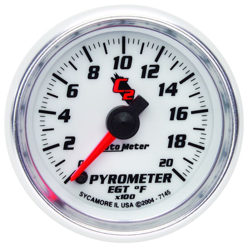 AutoMeter 7145 GAUGE, PYROMETER (EGT), 2 1/16