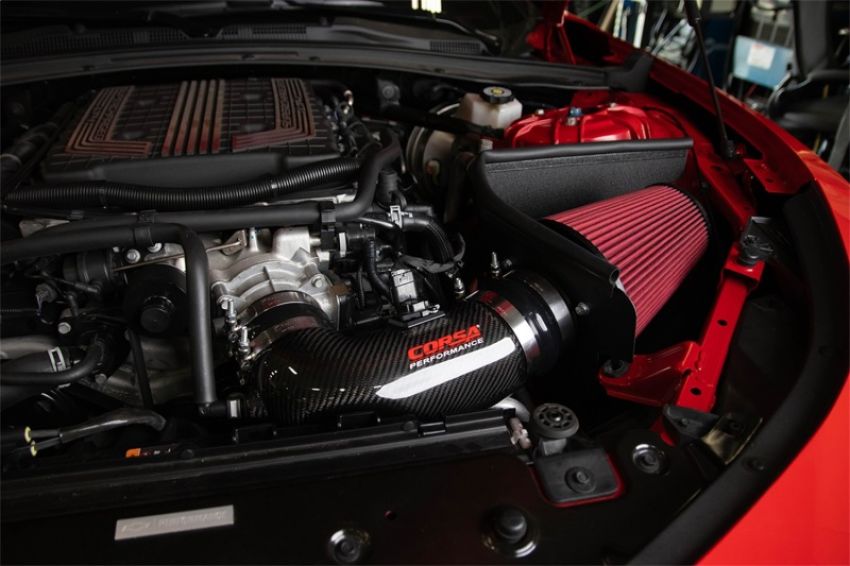 Corsa Performance 44005D Corsa Performance Camaro ZL1 Carbon Fiber Air Intake with DryTech 3D No Oil Filt