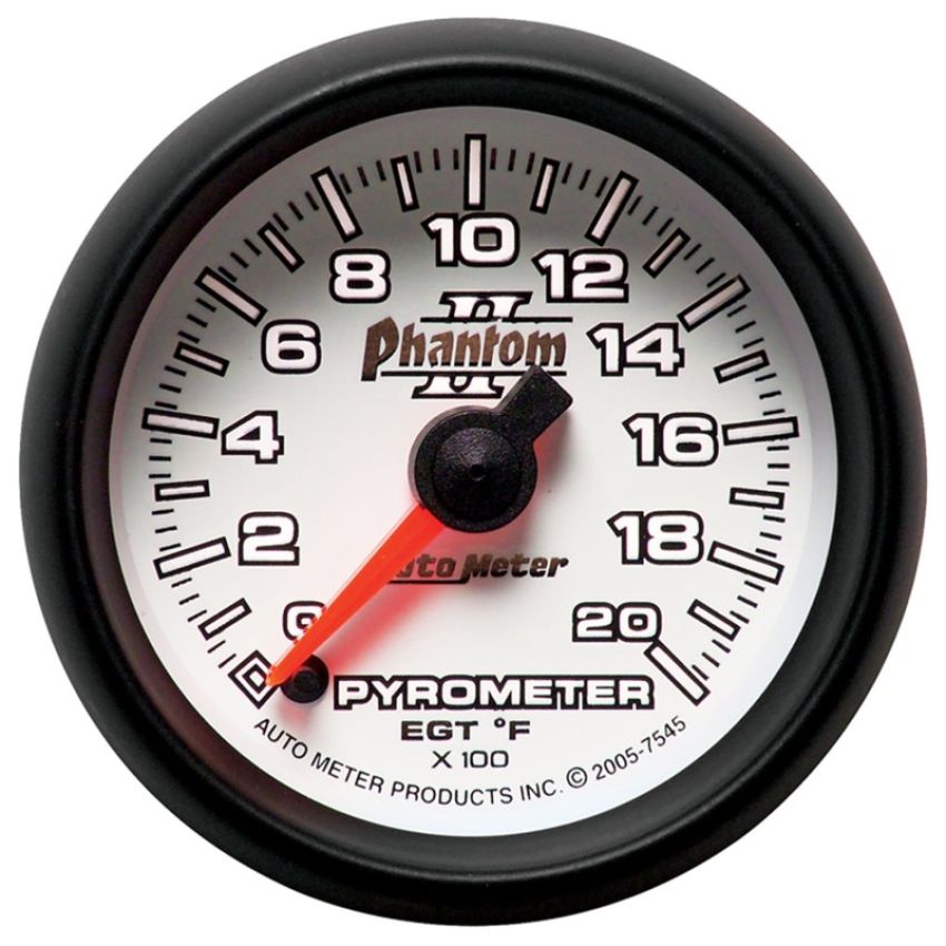AutoMeter 7545 GAUGE, PYROMETER (EGT), 2 1/16