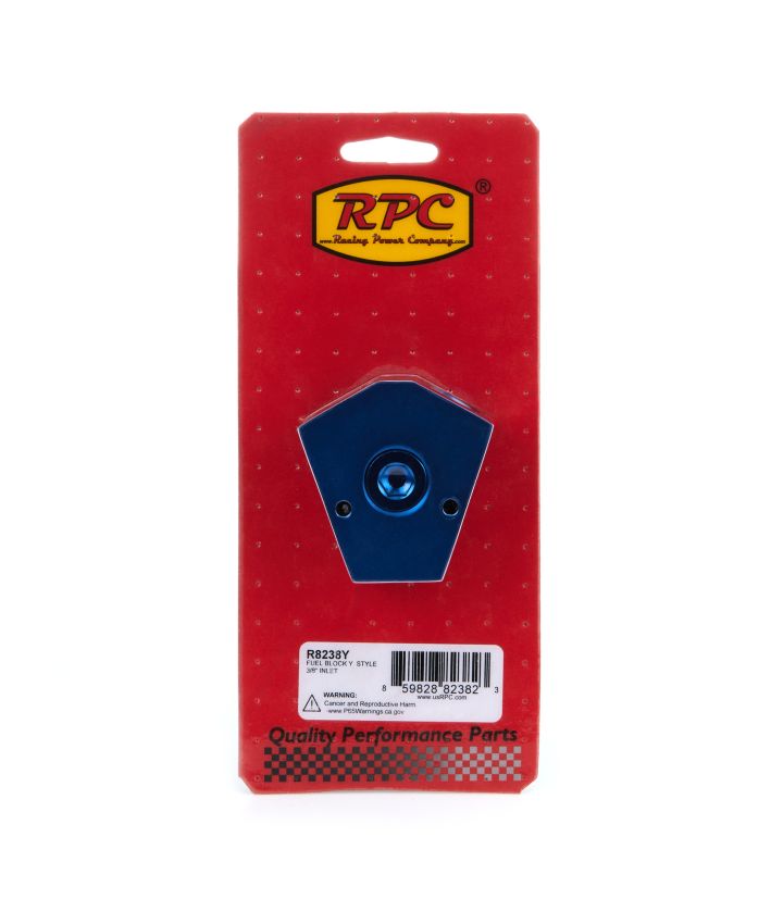 RACING POWER CO-PACKAGED RPCR8238Y Fuel Bock Y-Style 3/8in Inlet