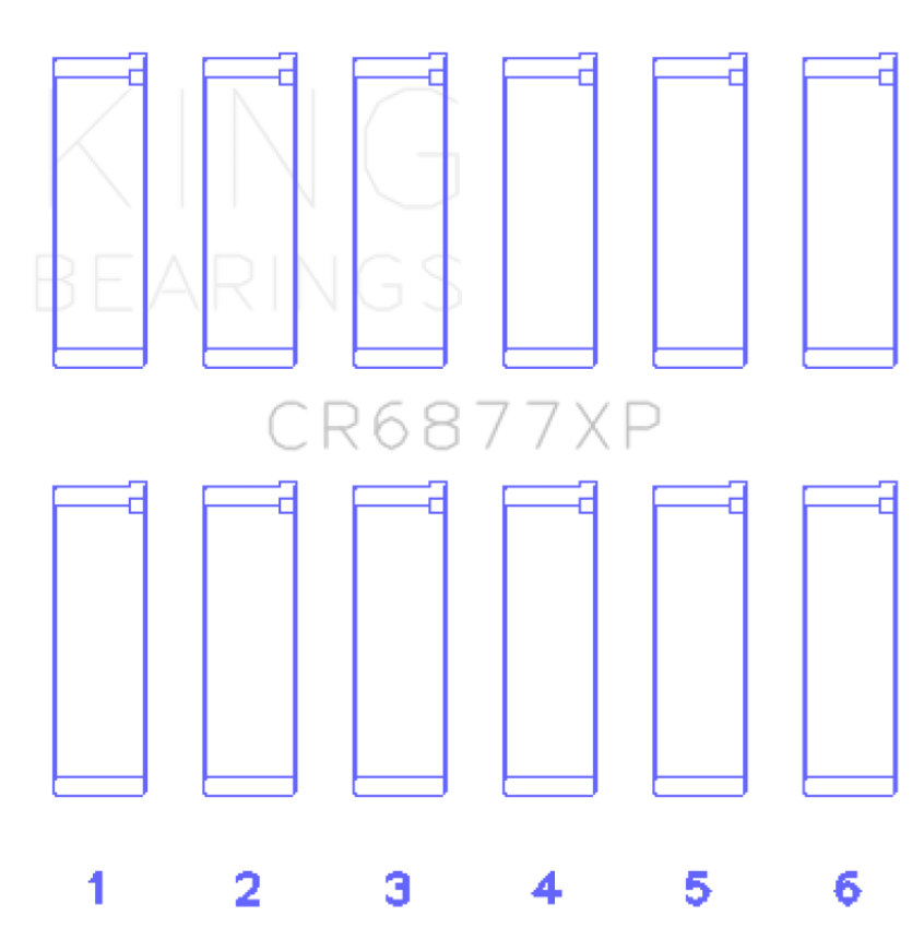 King BMW S54B32 3.2L (Size STD) Performance Rod Bearing Set