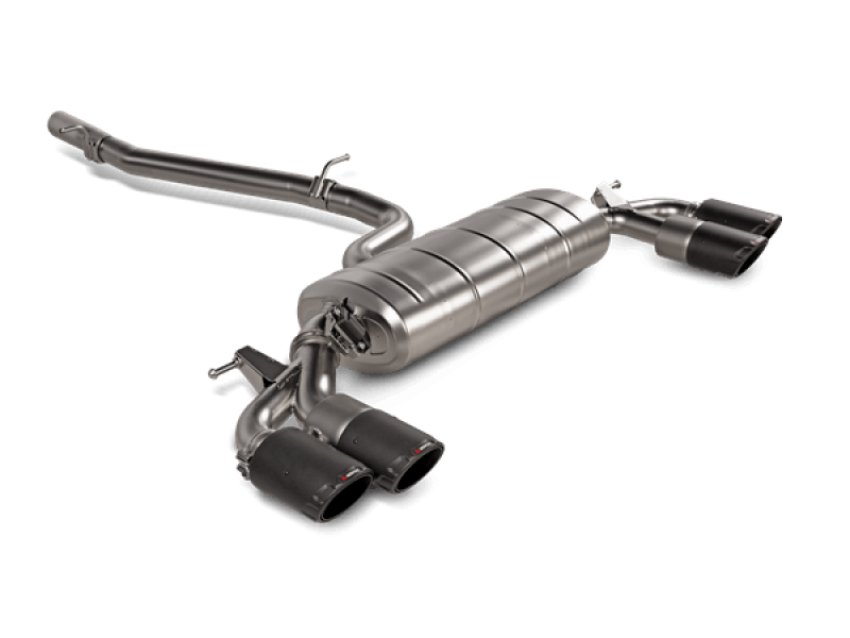 Akrapovic S-AU/TI/18H 2021+ Audi S3 Sedan (8Y) Evolution Line Cat Back (Titanium) w/Carbon Tips