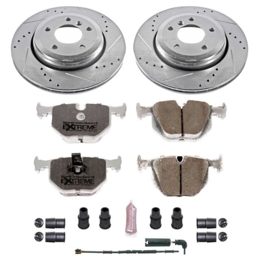 PowerStop K5729-26 Z26 Street Performance Ceramic Brake Pad and Drilled & Slotted Rotor Kit