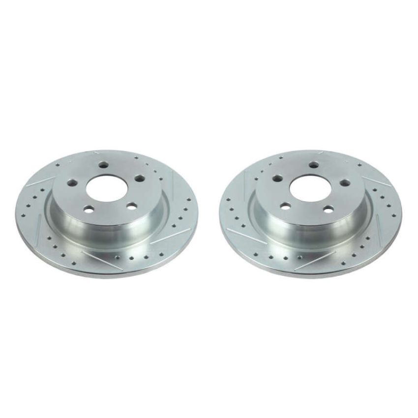 PowerStop AR85197XPR PowerStop Evolution Performance Drilled, Slotted & Plated Brake Rotor Pair