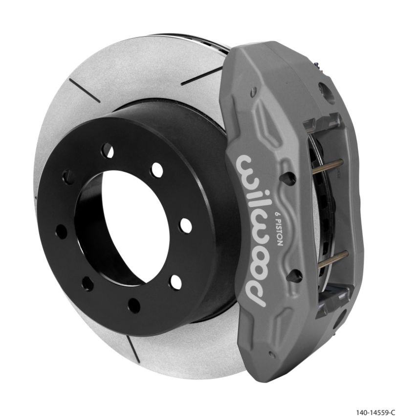 Wilwood 140-14559-C TX6R Rear Kit 15.50in Gray Hard Anodize w/ Lines 13-17 Ford F250/F350 4WD