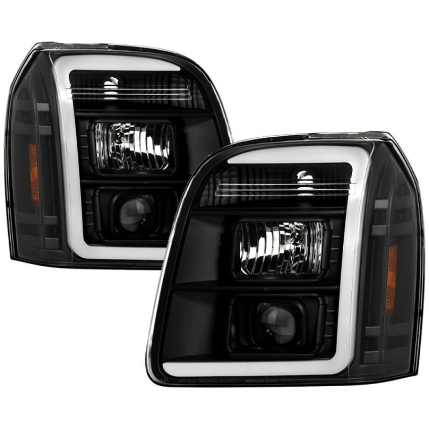 SPYDER 5088260 Projector Headlights - Version 2 - LED White Light Bar Parking Light - Black