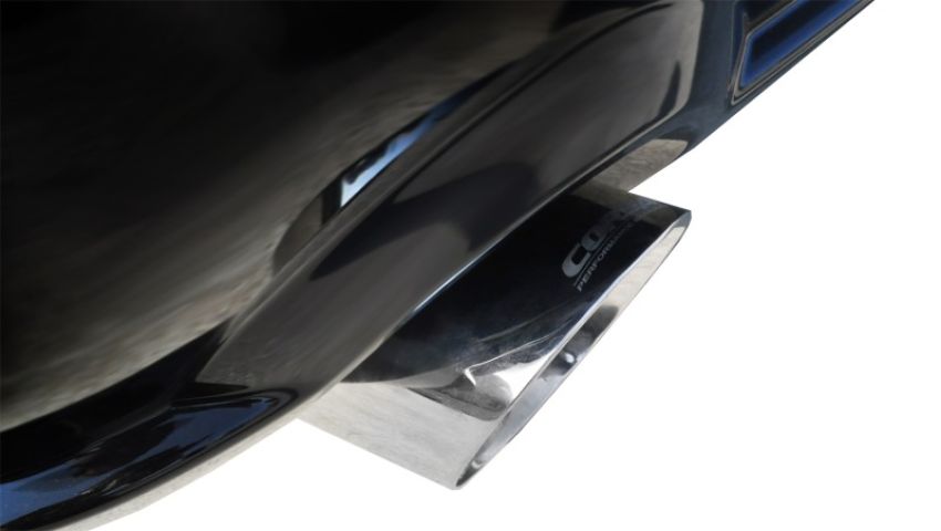 Corsa Performance 14311 2.5in. Axle-Back Dual Rear Exit with Single 4.0in. Polished Pro-Series Tips