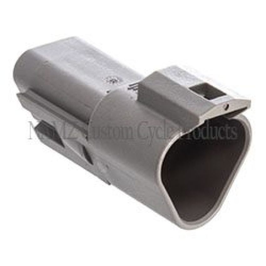 NAMZ DR-3G Deutsch DT Series 3-Wire Receptacle & Wedgelock - Gray (HD 72123-94GY)