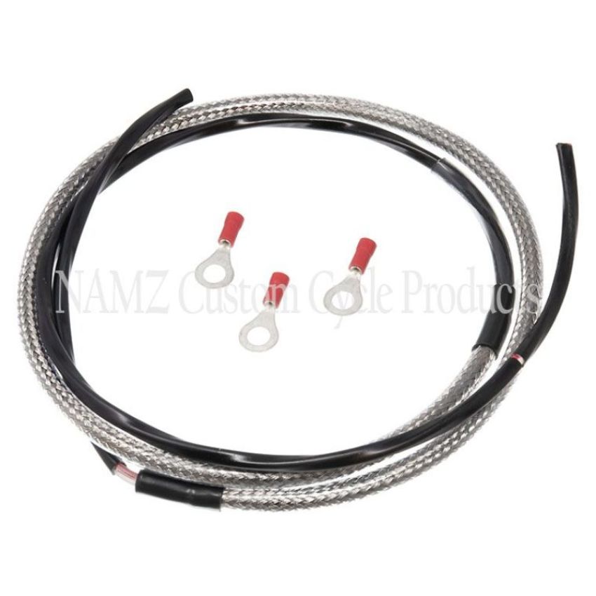 NAMZ NTH-4801 Tachometer Harness (SS Braided & Clear Coated)