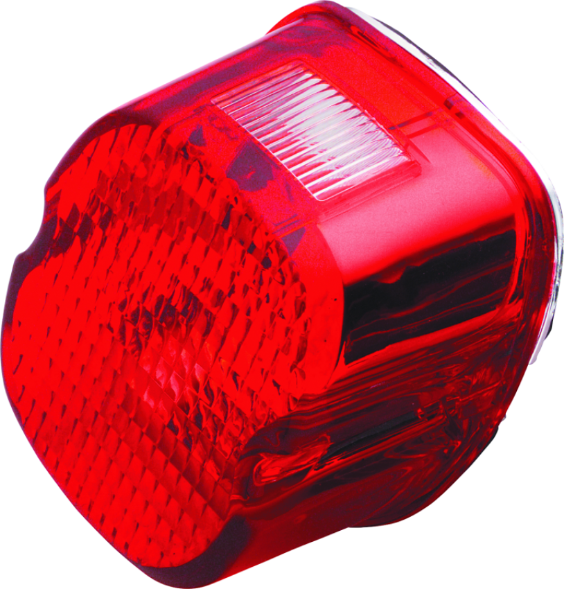 Bikers Choice 489908 99-03 Big Twin & XL Red Laydown Taillight With Top License Light