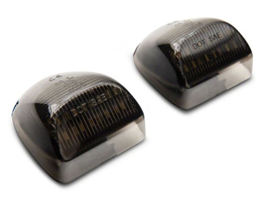 Raxiom S122507 01-13 Chevrolet Silverado/GMC Sierra 1500 Axial Series LED License Plate Lamps- Smoked