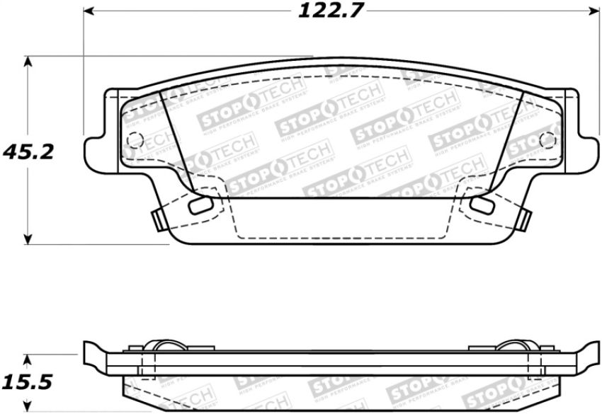 Stoptech 308.10200 Street Brake Pads