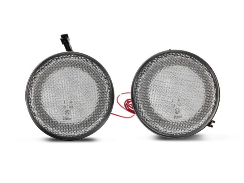 Raxiom J127016 07-18 Jeep Wrangler JK Axial Series LED Turn Signals w/ Halo- Clear