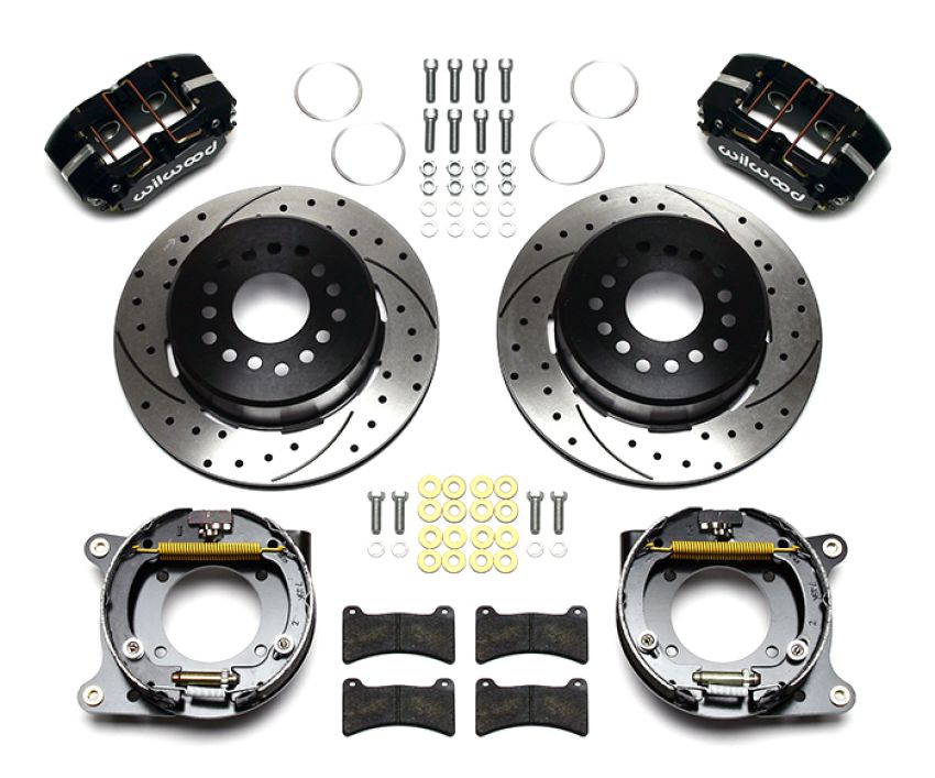 Wilwood 140-11827-D Dynapro Low-Profile 11.00in P-Brake Kit Drilled Impala 59-64 / Corvette 57-62