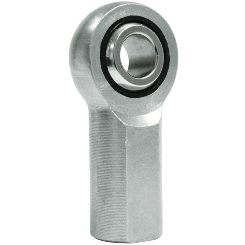 QA1 NFL8 N Series Injection Molded Rod End - Female/Left Hand - .5in Bore x 1/2-20 - Carbon Steel