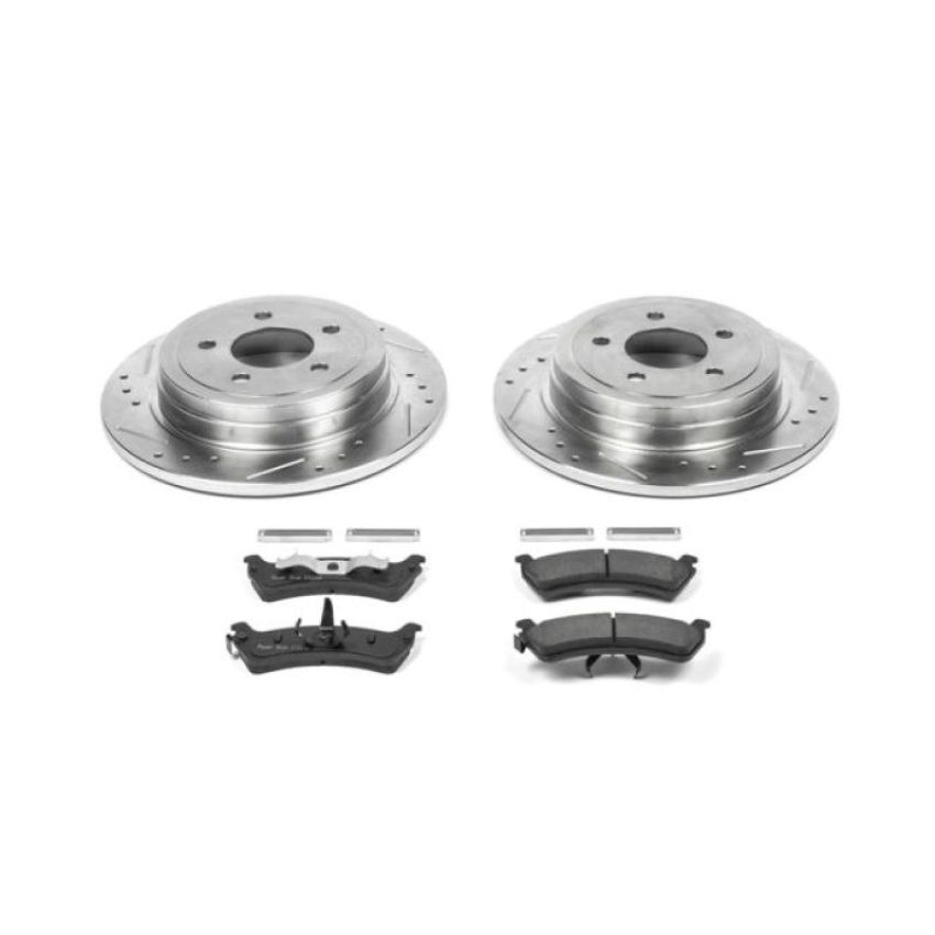 PowerStop K5570 Z23 Daily Driver Carbon-Fiber Ceramic Brake Pad and Drilled & Slotted Rotor Kit