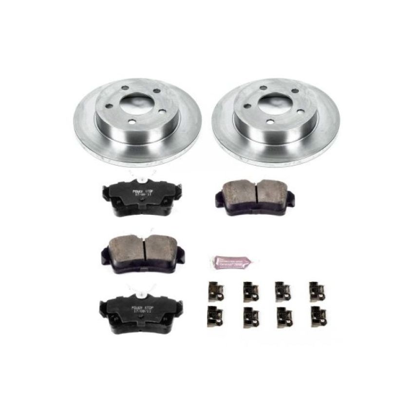 PowerStop KOE1303 OE Stock Replacement Low-Dust Ceramic Brake Pad and Rotor Kit