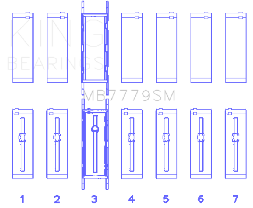 King BMW B58B30A Main Bearing Set