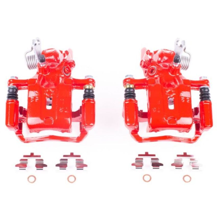 PowerStop S2626B Red Powder Coated Calipers