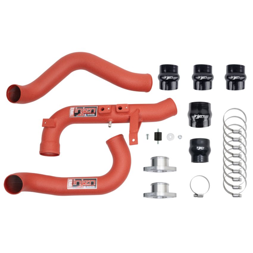 Injen SES1586ICPWR 22-23 Honda/Acura Civic/Si/Integra 1.5L Turbo Aluminum Intercooler Pipe Kit - Wrinkle Red