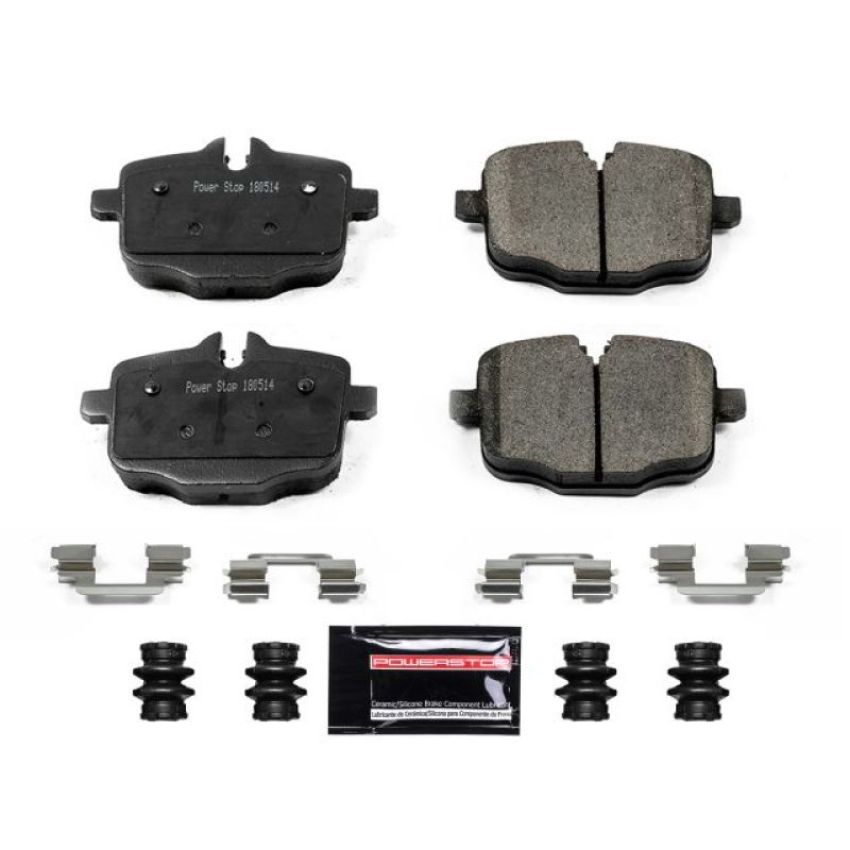 PowerStop Z23-1469 PowerStop - Z23 Daily Driver Carbon-Fiber Ceramic Brake Pads with Hardware Kit