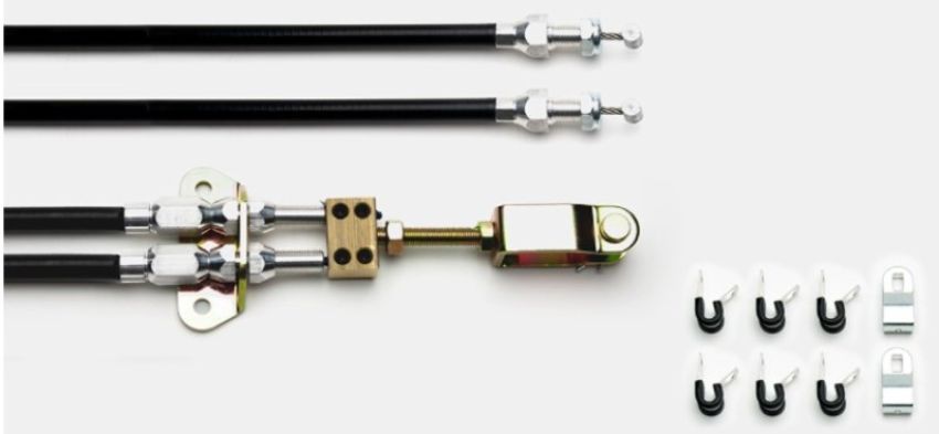 Wilwood 330-9371 Universal Parking Brake Cable Kit Disc/Drum Combination Parking Brake & MC4 w/ Clevis