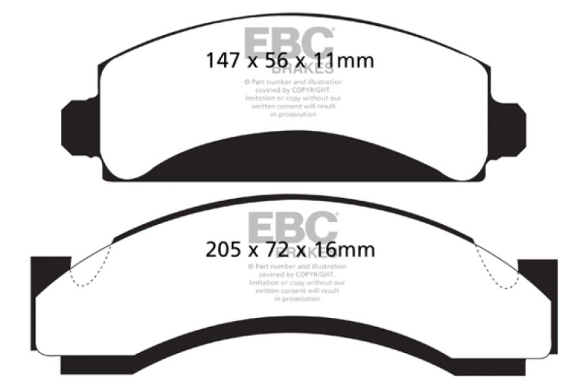 EBC Brakes DP61241 6000 Series Greenstuff Truck/SUV Brakes Disc Pads