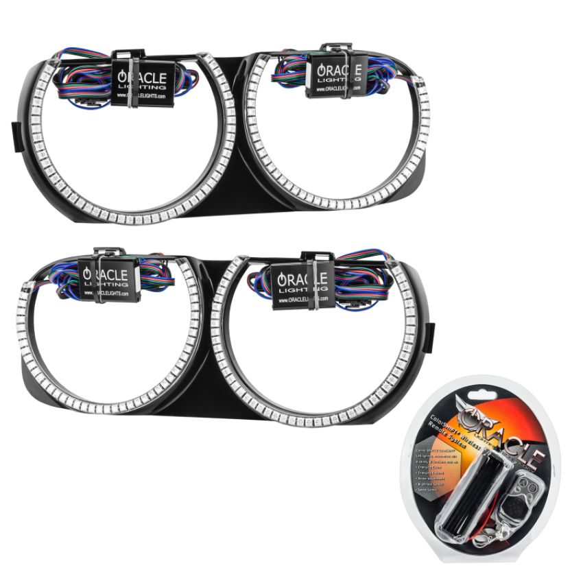 Oracle Lighting 7739-330 Pre-Installed Halo Headlight Bezels, ColorSHIFT