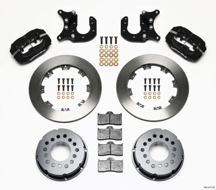 Wilwood 140-2117-B Forged Dynalite P/S Rear Kit Mopar-Dana 2.36in Offset