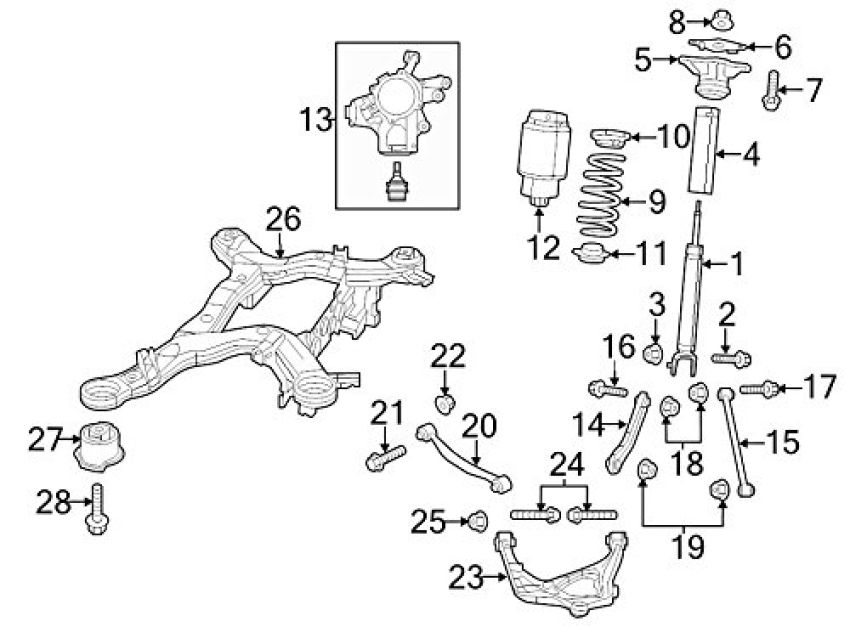 Mopar 68069671AE SHOCK ABSORBER KIT, Suspension