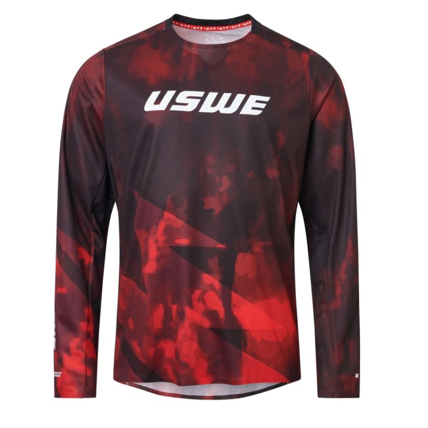 USWE 80951011400105 Rok Off-Road Air Jersey Adult Flame Red - Medium
