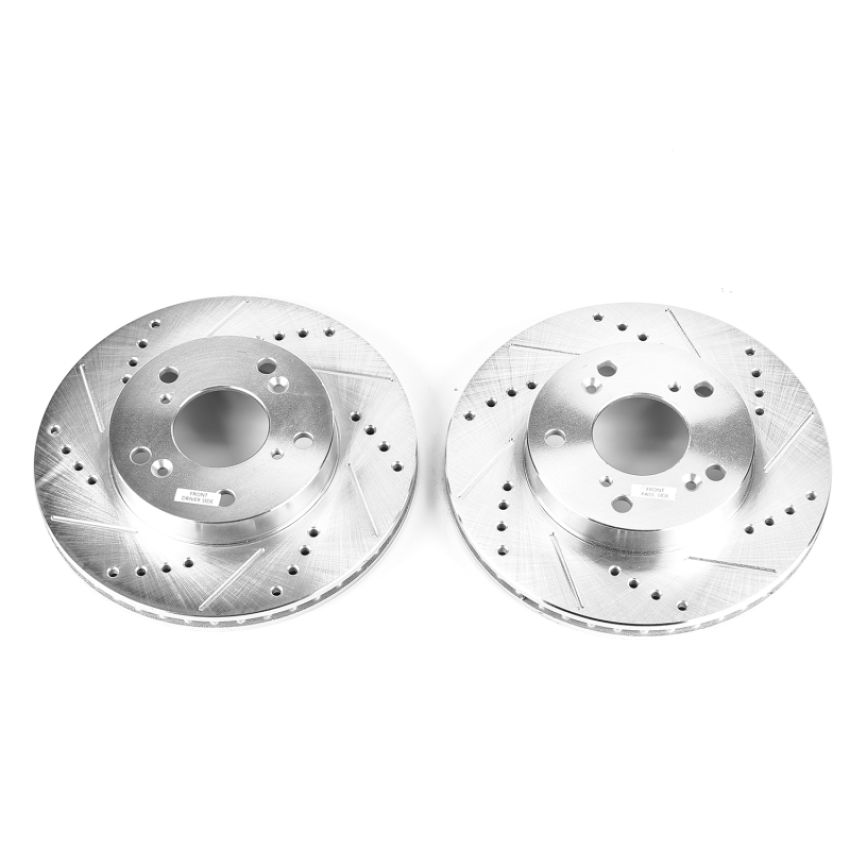 PowerStop JBR1551XPR PowerStop Evolution Performance Drilled, Slotted & Plated Brake Rotor Pair