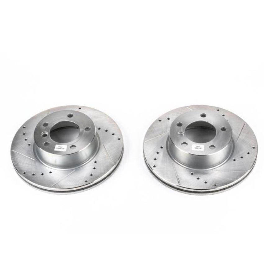 PowerStop EBR842XPR PowerStop Evolution Performance Drilled, Slotted & Plated Brake Rotor Pair