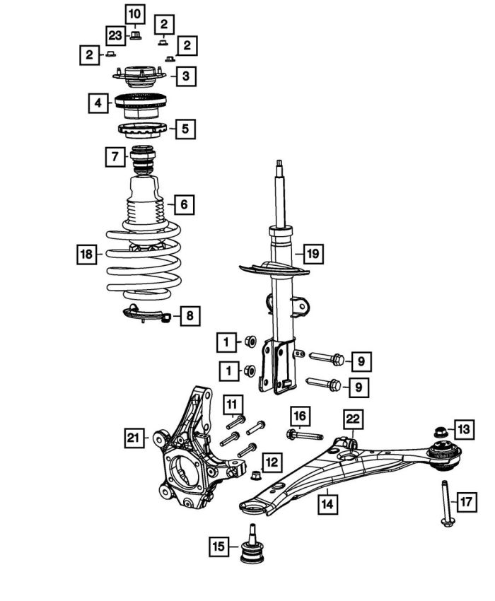 MOPAR Lower Control Arm - 4766910AL