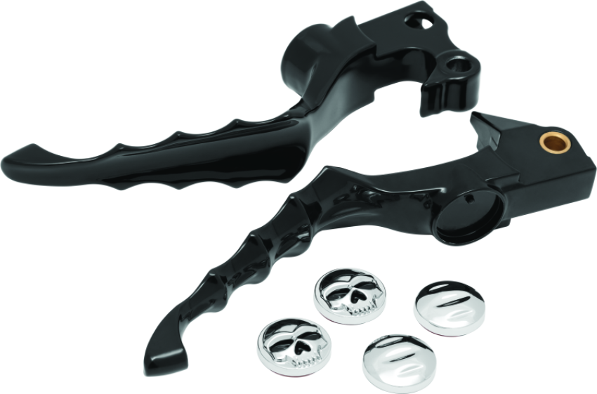 Kuryakyn 1092 Zombie Levers 04-13 XL Models Gloss Black