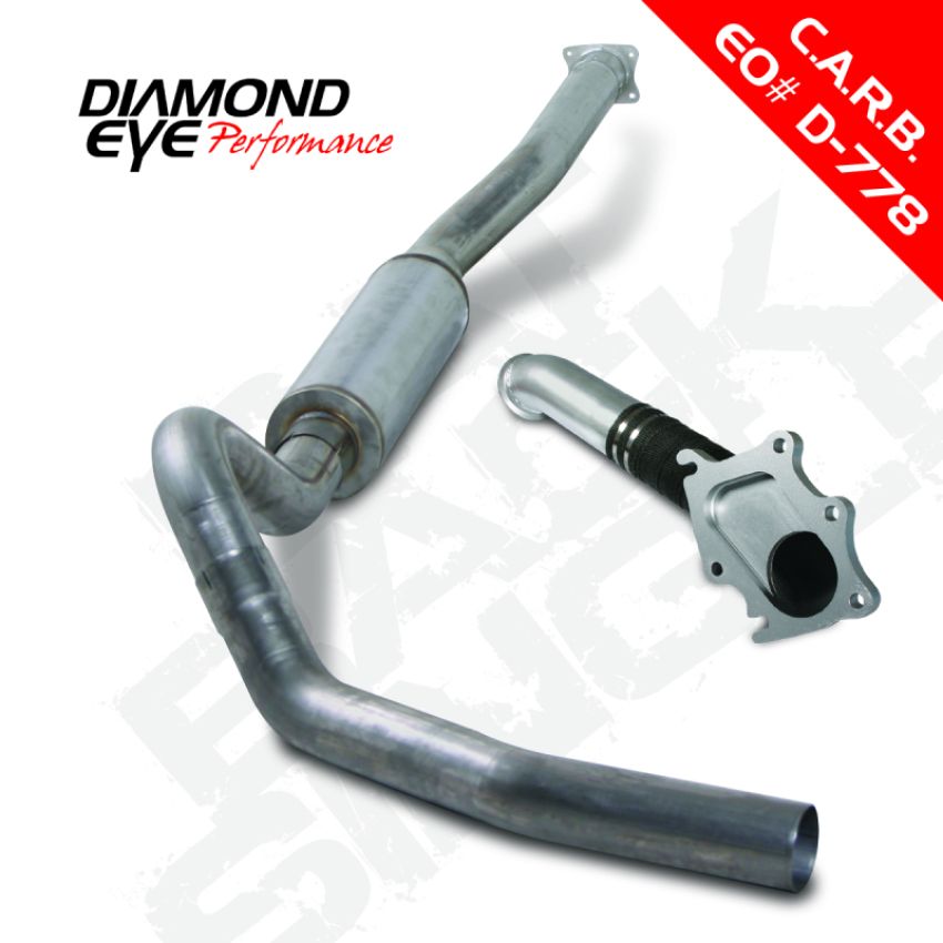 Diamond Eye Performance K4110S Diamond Eye KIT 4in CB SGL SS CHEVY/GMC 6.6L 2500/3500 01-05