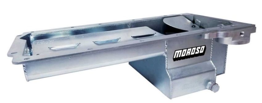 MOROSO MOR20152 GM LS 7qt Steel Oil Pan Dart LS Skirted Blocks
