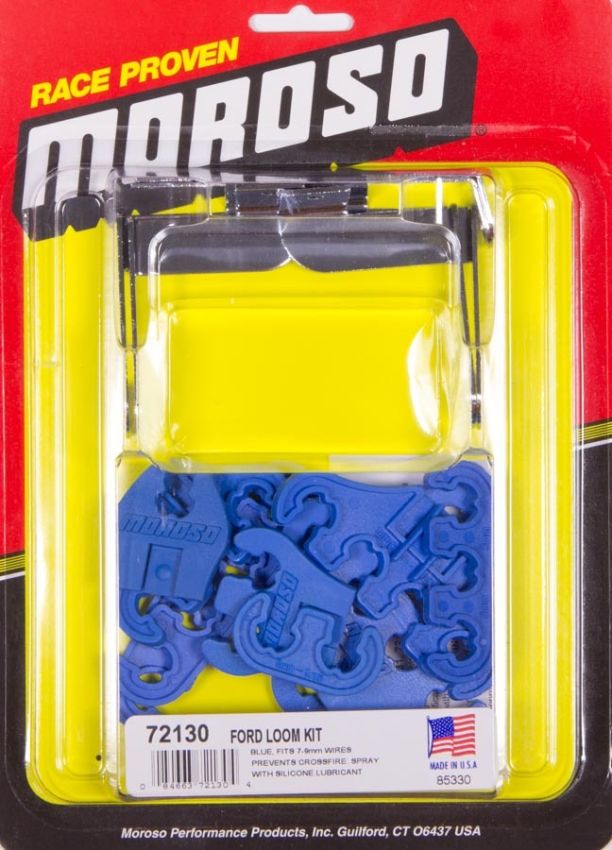 MOROSO MOR72130 SBF Spark Plug Wire Loom Kit - Blue