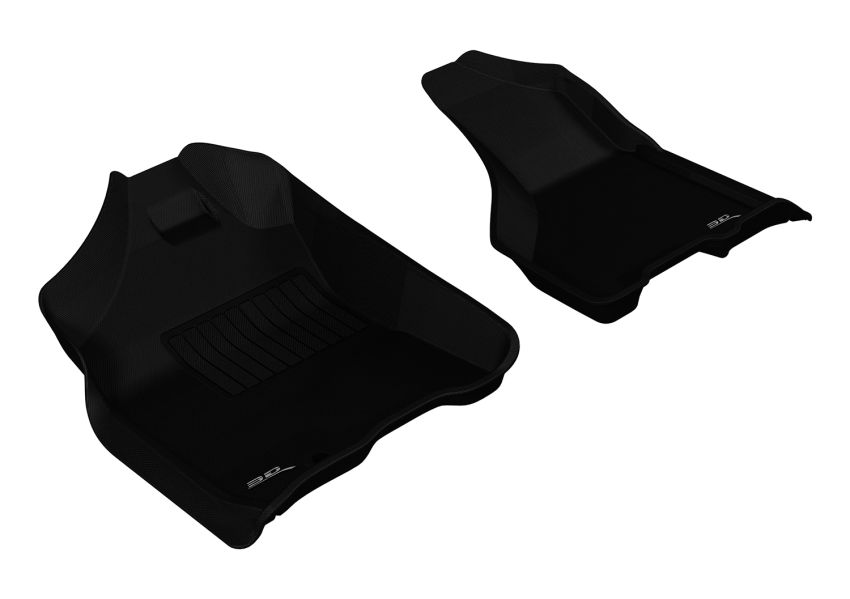 3D MAXpider 2009-2012 Dodge Ram 1500 Crew Cab/2500/3500/Crew Cab Kagu 1st Row Floormat - Black