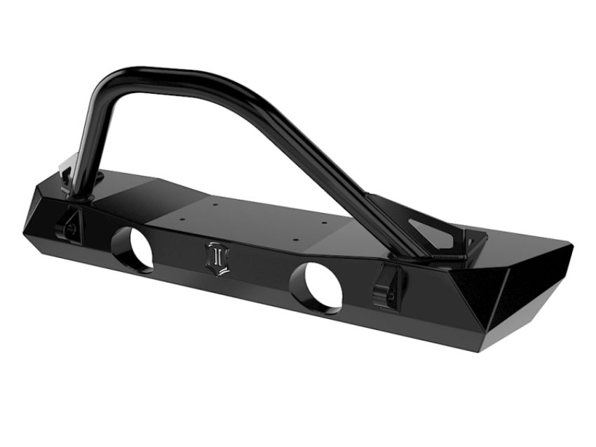 ICON 25212 07-18 Jeep Wrangler JK Pro Series Front Bumper w/Bar/Tabs